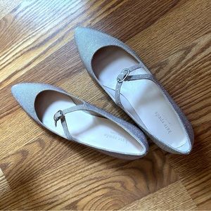 Kate Spade Canvas Glitter Accents Mary Jane Flats